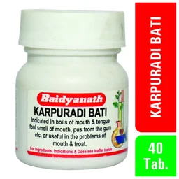 BAIDYANATH Karpooradi Bati - Baidyanath - 40Tablet