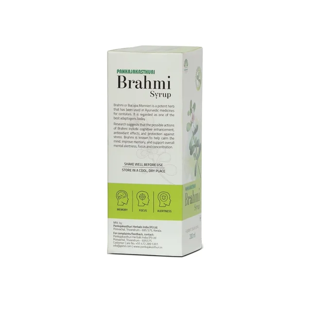 PANKAJA KASTHURI HERBALS Brahmi Syrup - Pankaja - 200ml