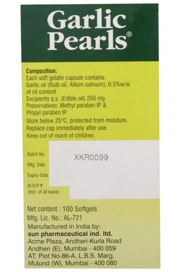 RANBAXY Garlic Pearls - Ranbaxy - 100 Capsules