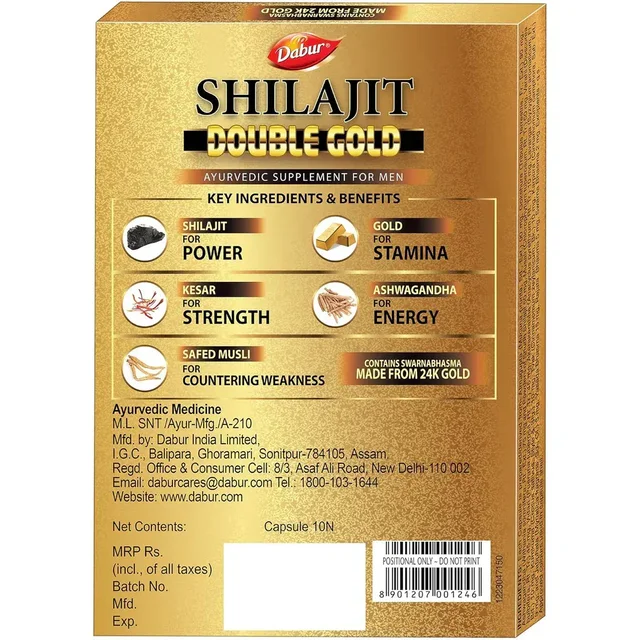 DABUR INDIA LIMITED Shilajit Double Gold - Dabur - 10Capsule