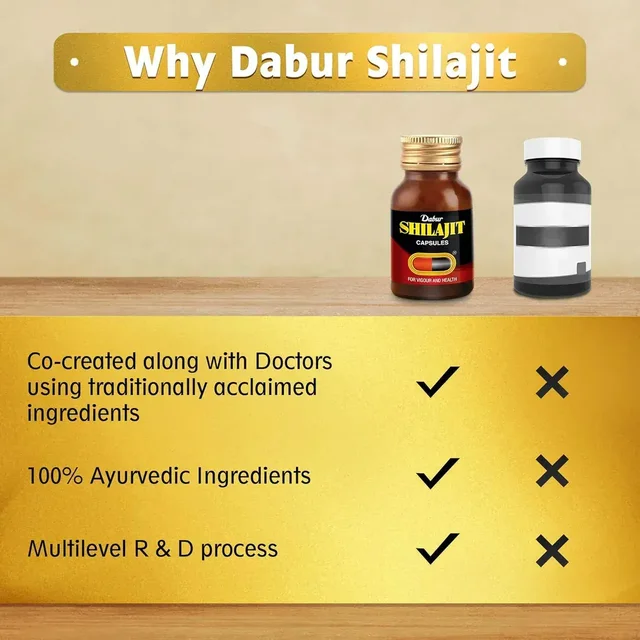 DABUR INDIA LIMITED Shilajit Capsule - Dabur - 30Capsule