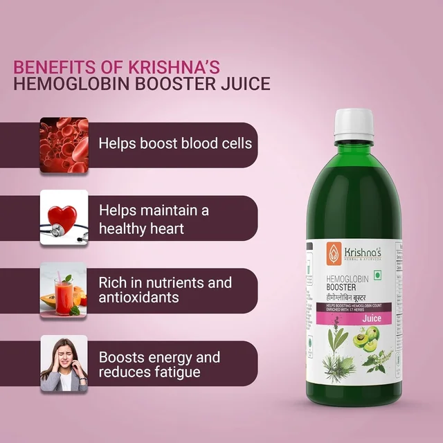 KRISHNA PHARMACY Hemoglobin Booster Syrup - Krishna - 500ml