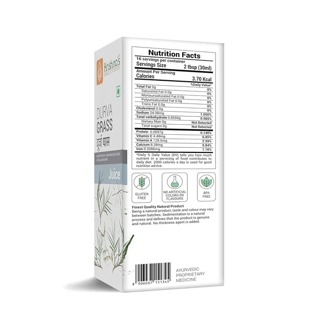 KRISHNA PHARMACY Durva Swaras ( Juice) - Krishna - 500ml