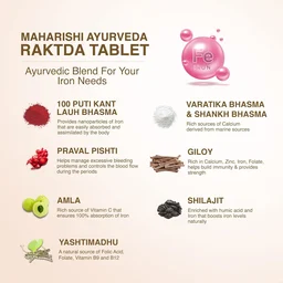 MAHARISHI AYURVEDA Raktda Tablet - Maharishi - 60Tablets