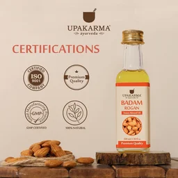 MANKIND PHARMA Ayurveda Badam Rogan Sweet Almond Oil - Upakarma - 100ml