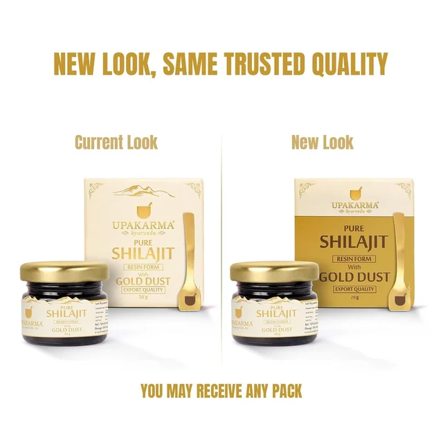 MANKIND PHARMA Pure Shilajit Resin Form With Gold Dust - Upkarma - 20g