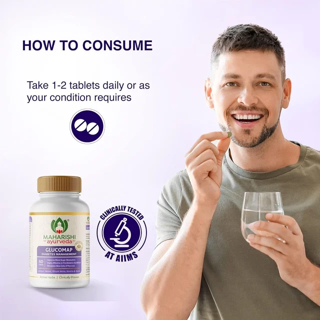 MAHARISHI AYURVEDA Glucomap Tablet - Maharishi - 60Tablets