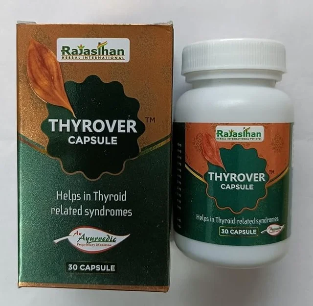 RAJASTHAN HERBALS Thyrover Capsules - Rajasthan - 30 Capsules