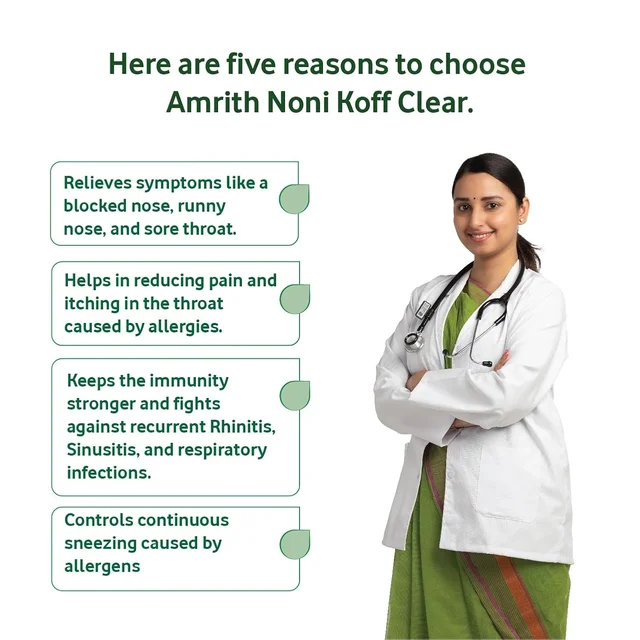 MS.VAL YOU PRODUCTS Amrith Noni Koff Clear Syrup - Ms. Val you Product - 100ml