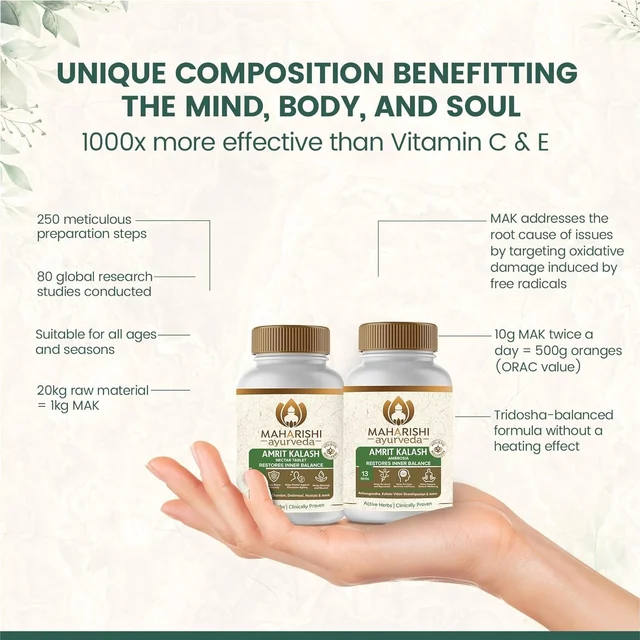 MAHARISHI AYURVEDA Amrit Kalash Dual Pack Sugarfree - Maharishi - 60Tablets
