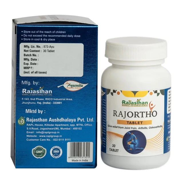 RAJASTHAN HERBALS Rajortho Tablets - Rajasthan - 30 Tablets