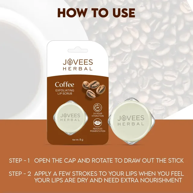 JOVEES HERBAL CARE Coffee Exfoliating Lip Scrub - Jovees - 8g