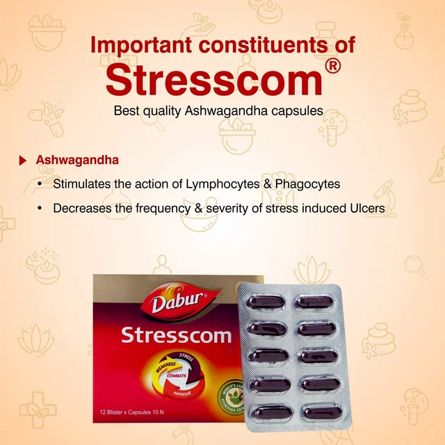 DABUR INDIA LIMITED Stresscom Capsulr - Dabur - 10Capsule