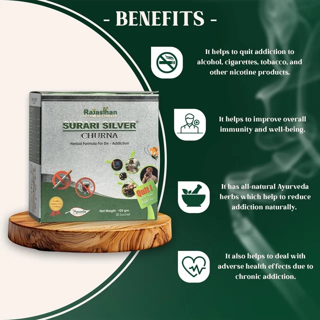 RAJASTHAN HERBALS Surari Silver Churna - Rajasthan - 45gm