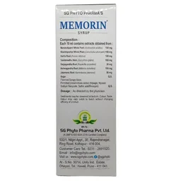 PHYTO MARKETING PVT. Memorin Syrup - Phyto - 300Ml