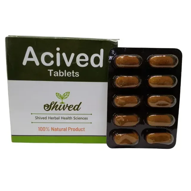 SHIVED HERBALS Acived Tablets - Shived - 10 Tablets