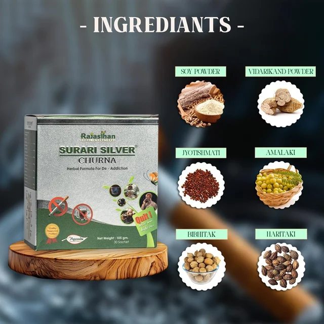 RAJASTHAN HERBALS Surari Silver Churna - Rajasthan - 45gm