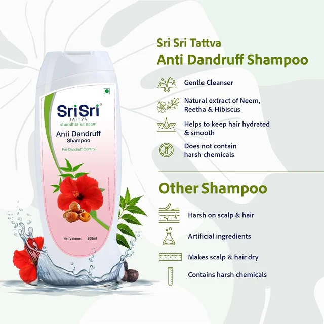 SRI SRI AYURVEDA Anti Dandruff Shampoo - Sri Sri - 200Ml