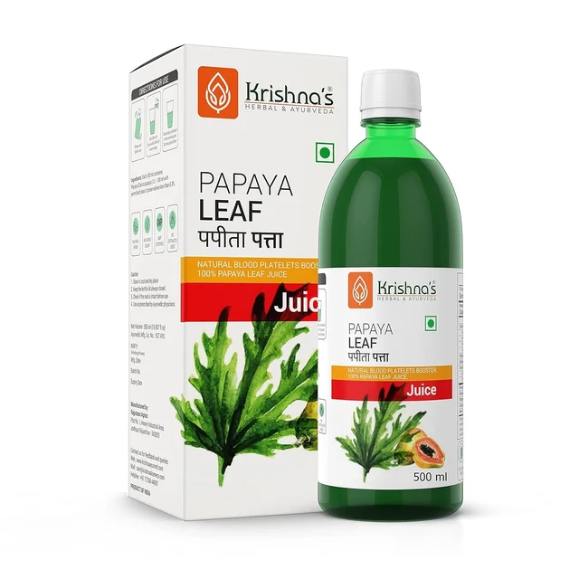 KRISHNA PHARMACY Papaya Leaf Juice - Krishna - 500ml