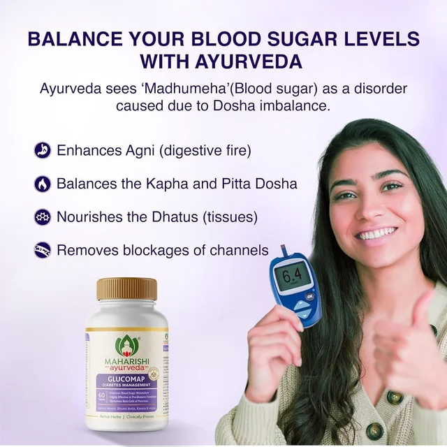 MAHARISHI AYURVEDA Glucomap Tablet - Maharishi - 60Tablets