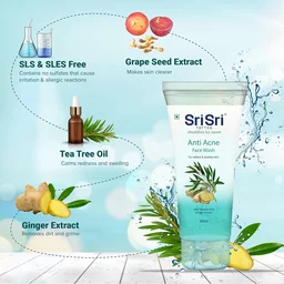 SRI SRI AYURVEDA Anti Acne Face Wash 60Ml-Sri Sri - 60Ml