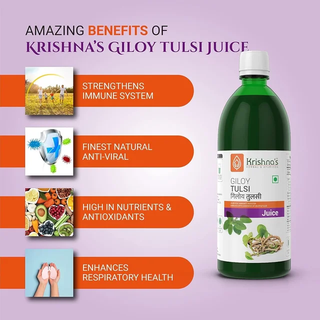 KRISHNA PHARMACY Giloy Tulsi Ras - Krishna - 500ml