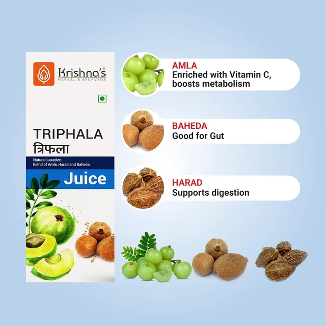 KRISHNA PHARMACY Triphala Juice - Krishna - 1000ML