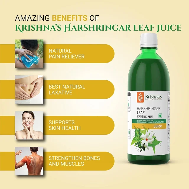KRISHNA PHARMACY Harshringar Leaf Swaras - Krishna - 1000ml