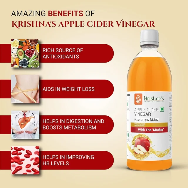 KRISHNA PHARMACY Apple Cider Syp - Krishna - 1Ltr