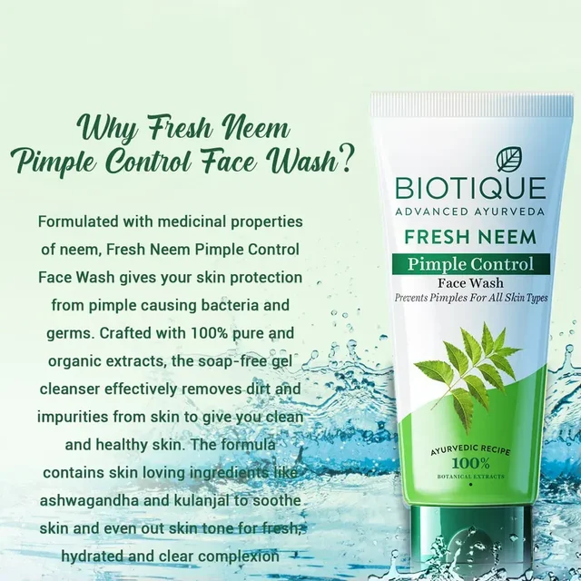 BIOTIQUE Neem Face Wash - Biotique - 100ml