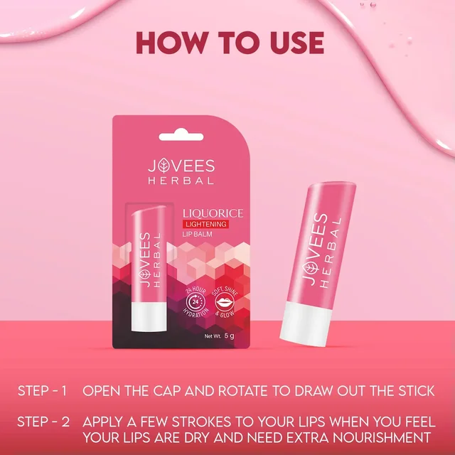 JOVEES HERBAL CARE Liquorice Lip Lightening Gloss Lip Balm - Jovees - 5G