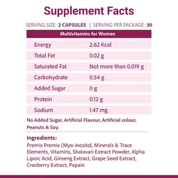 SRI SRI AYURVEDA She's Active Multivitamin Capsules - Sri Sri - 60 Capsules