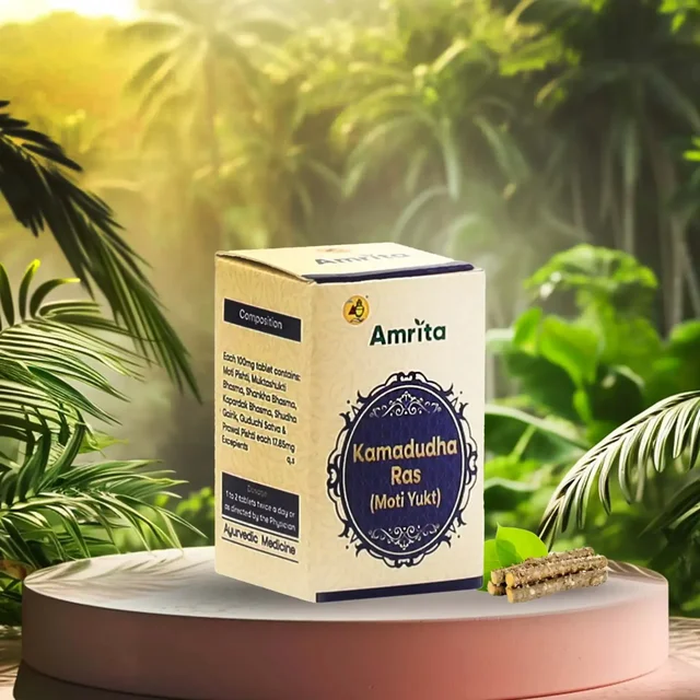 AMRITA DRUGS Kamadhuda Ras(Moti Yukta) - Amrita - 30 Tablet