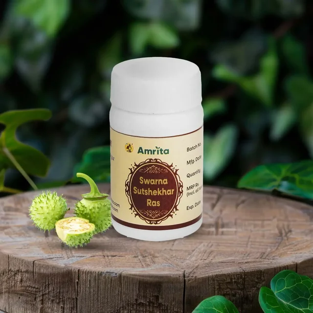 AMRITA DRUGS Swarna Sutshekhar Ras - Amrita - 10 Tablet