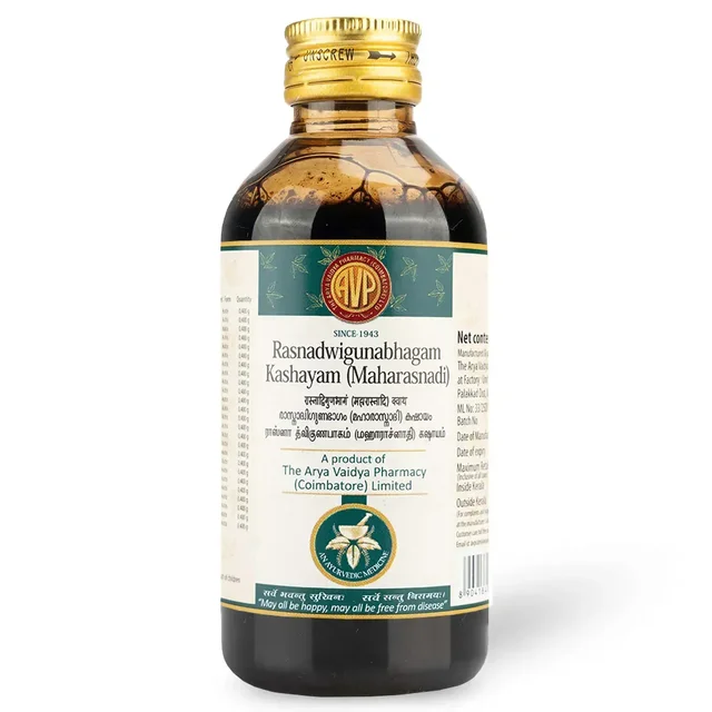 THE ARYA VAIDYA PHARMA Rasnadwigunabhagam Kashayam - The Arya - 200Ml