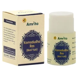 AMRITA DRUGS Kamadhuda Ras(Moti Yukta) - Amrita - 30 Tablet