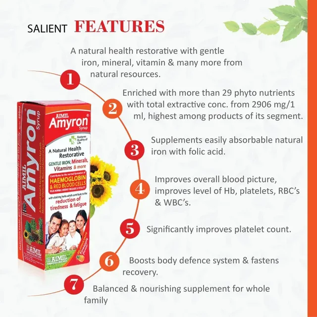 AIMIL PHARMACEUTICAL Amyron Syrup - Aimil - 200Ml