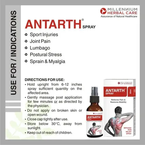MILLENNIUM HERBALS Antarth Spray - Millennium - 50ml