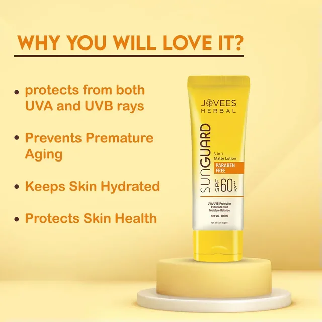 JOVEES HERBAL CARE Sun Guard Lotion SPF 60 PA+++ - Jovees - 100ml