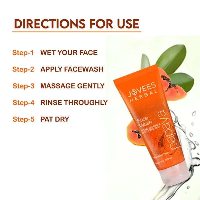 JOVEES HERBAL CARE Papaya Face Wash - Jovees - 120ml