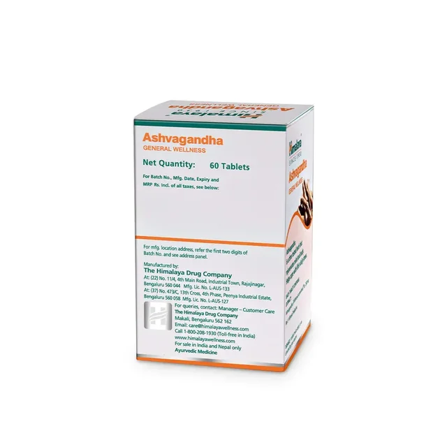 HIMALAYA DRUGS Ashwagandha Tablet - Himalaya - 60Tablet