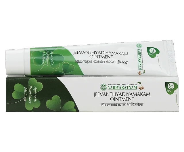 VAIDYARATHNAM Jeevanthyadi Yamakom Ointment - Vaidyaratnam - 20Gm