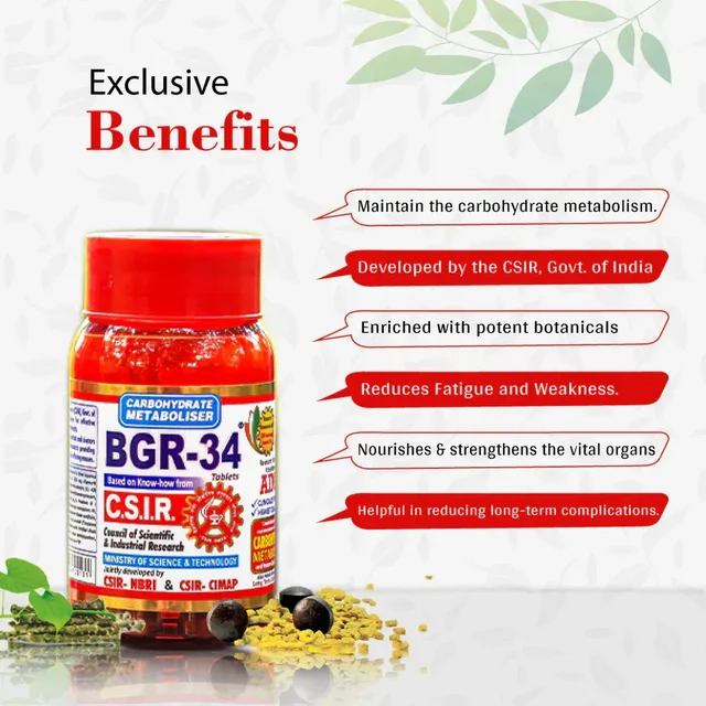 Bgr-34 Tablets - Aimil - 100 Tablet