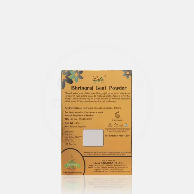 LALA DAWASAZ PVT LTD Bhringraj Powder - Lalas - 100Gm