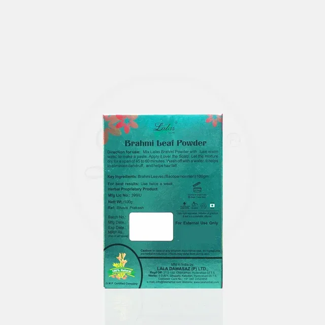 LALA DAWASAZ PVT LTD Brahmi Powder - Lalas - 100Gm