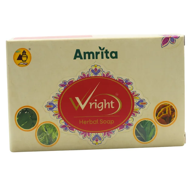 AMRITA DRUGS Wright Herbal Soap - Amrita - 75Gm