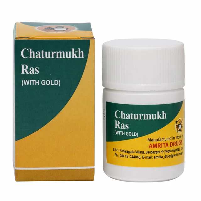 Chaturbhuj Ras (Gold) 10tabs – Amrita Drugs -