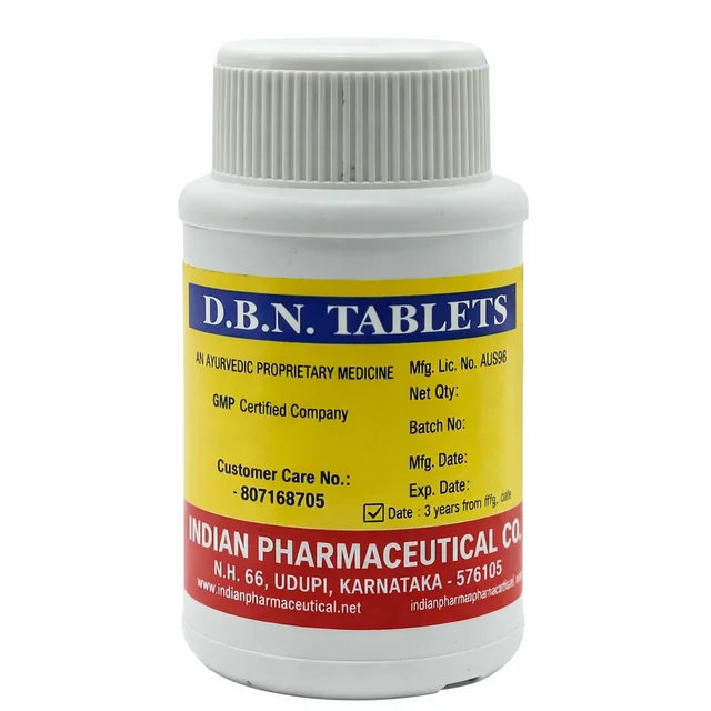 DBN Ayurvedic Tablets | Indian Pharmaceutical - 100 Tab