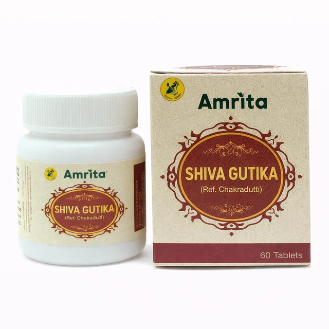 Amrita Shiva Gutika Herbal Ayurvedic - 60 Tab