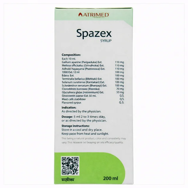 ATRIMED PHARMACEUTIC Spazex Syrup -ATRIMED - 200ml